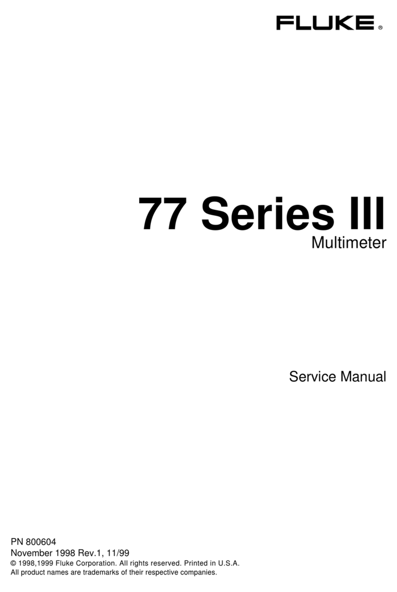 Fluke 77 Series III Service manual