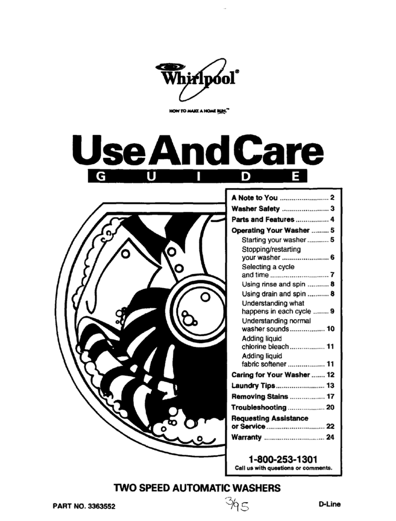 Whirlpool LBR4232DW0 Use and care guide