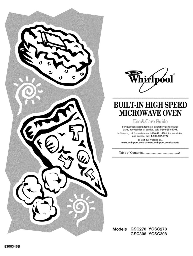 Whirlpool GSC308PJS3 Use & care guide