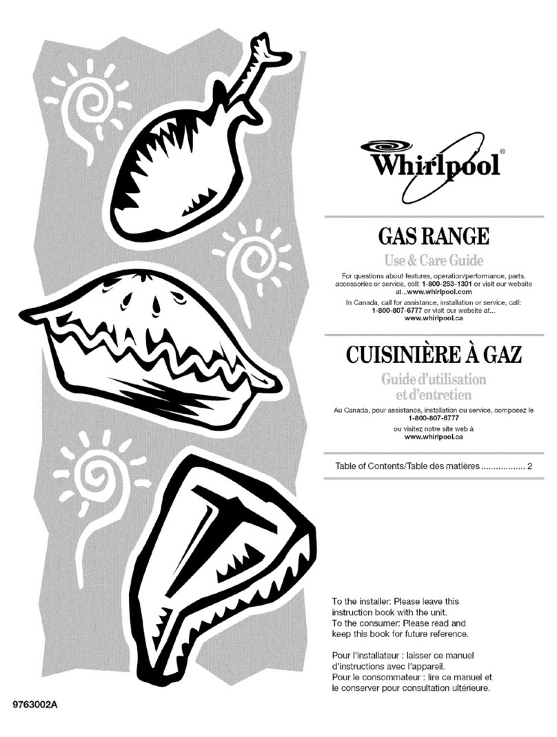 Whirlpool SF367LXSQ0 Use & care guide