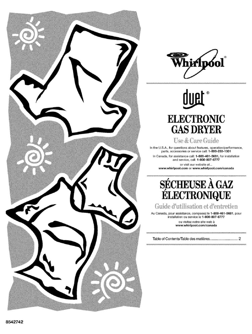 Whirlpool Duet GGW9200LL1 Use & care guide