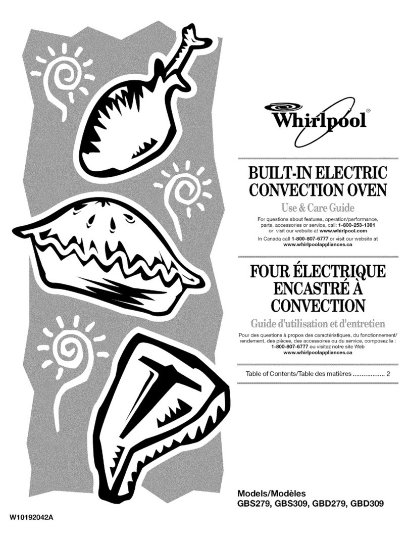 Whirlpool GBS279PVS00 Use & care guide