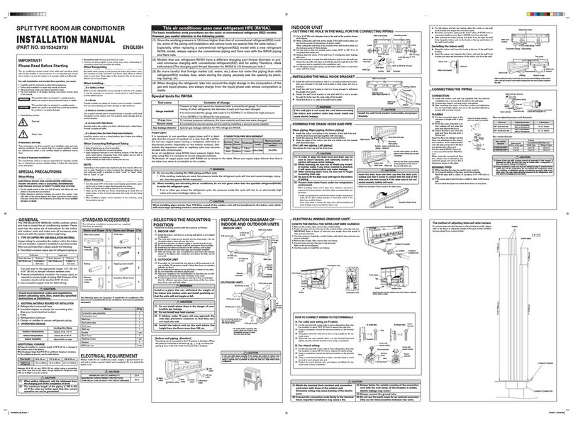 Friedrich 9315342973 User manual Friedrich 9315342973 User manual