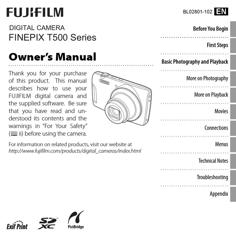 FujiFilm Finepix T500 series owner's manual