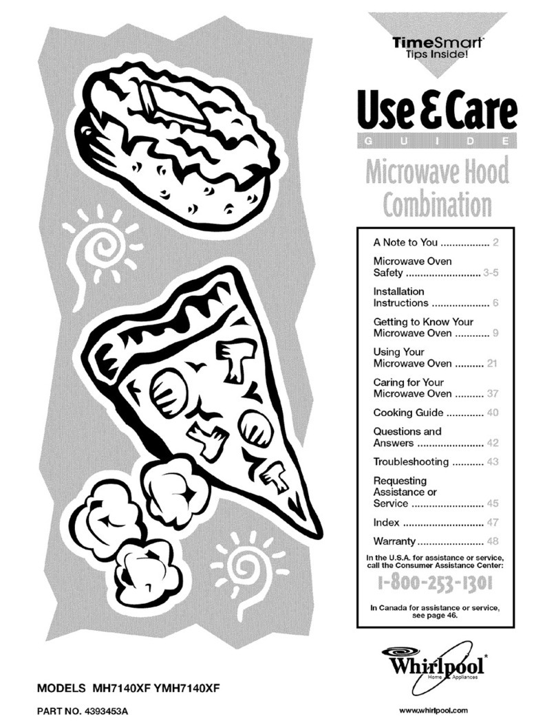 Whirlpool MH7140XFZ0 Use & care guide