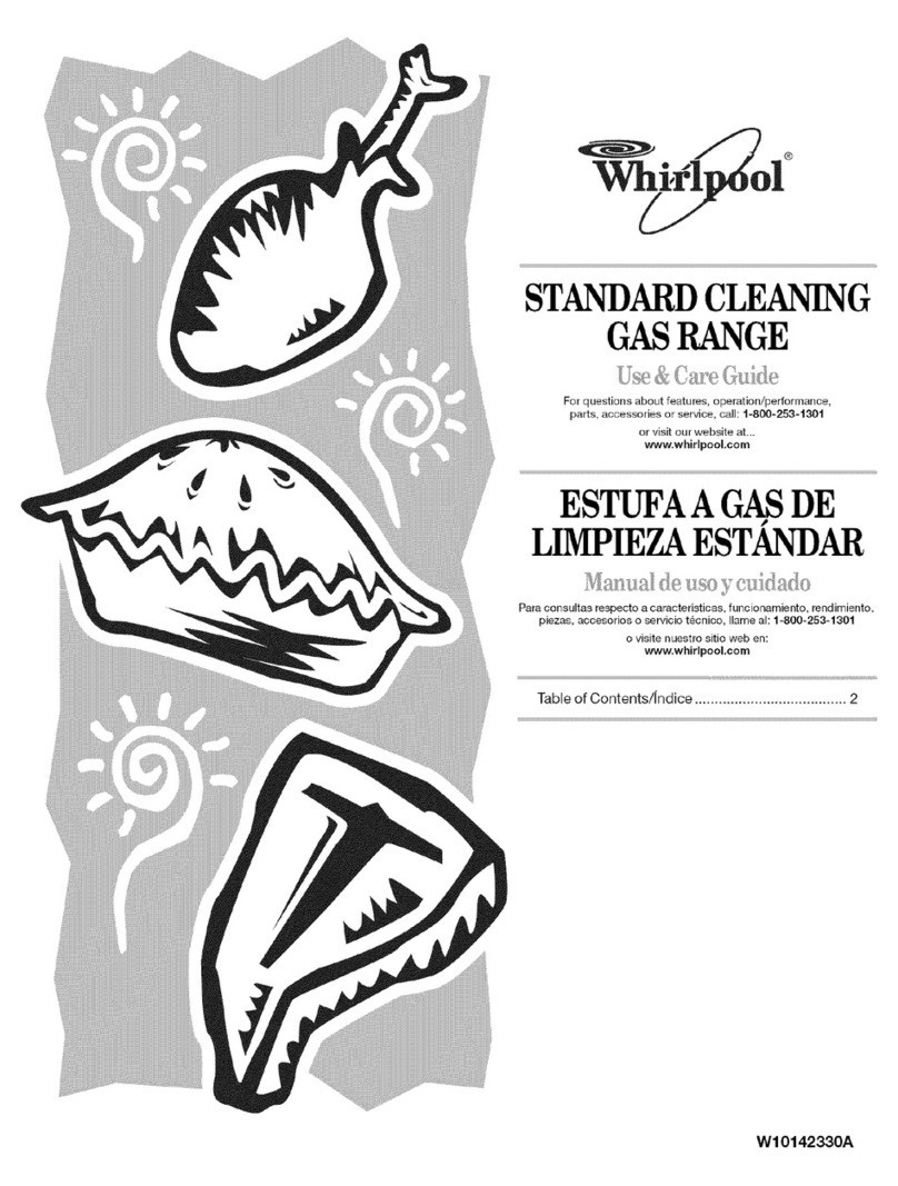 Whirlpool SF216LXSM1 Use & care guide