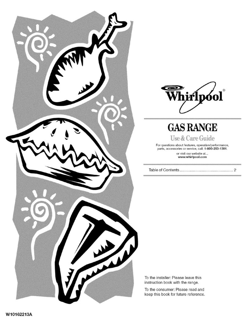 Whirlpool SF272LXTD2 User manual