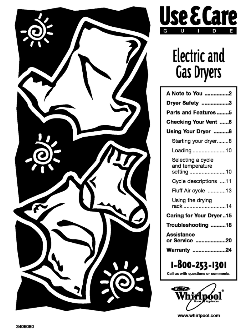 Whirlpool LER3624EQ1 Use & care guide