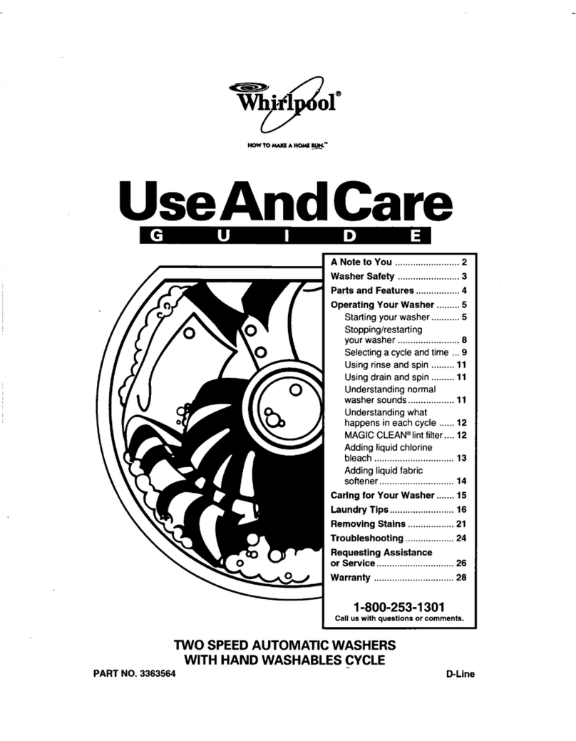 Whirlpool LSR7233DQ0 Use and care guide Whirlpool LSR7233DQ0 Use and care guide