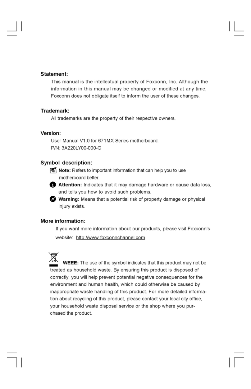 Foxconn 671MX Series user manual
