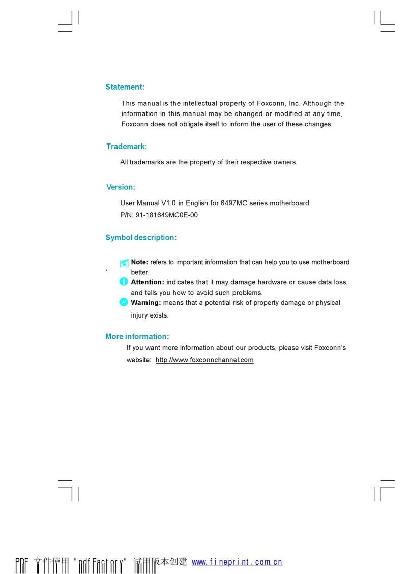Foxconn 6497MC series User manual