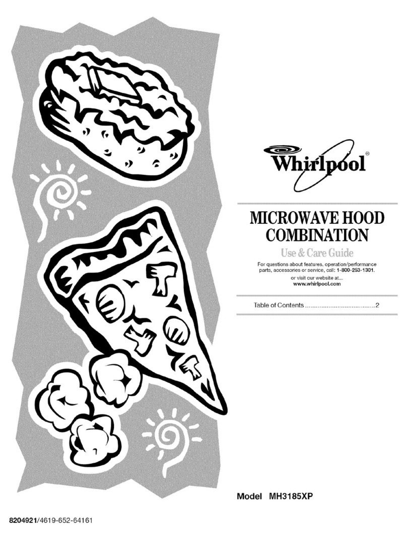 Whirlpool MH3185XPT0 Use & care guide