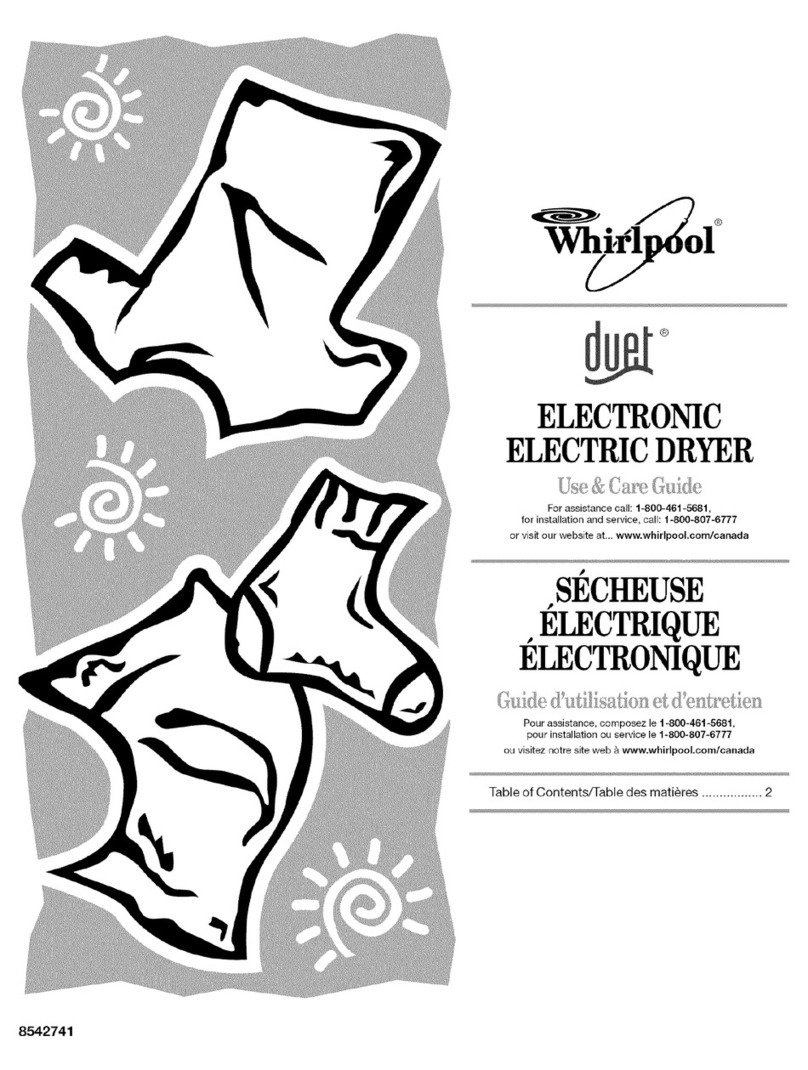 Whirlpool Duet YGEW9200LL1 Use & care guide