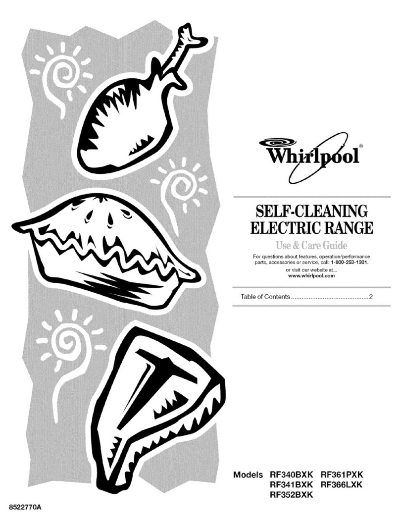 Whirlpool RF341BXKW0 Use & care guide