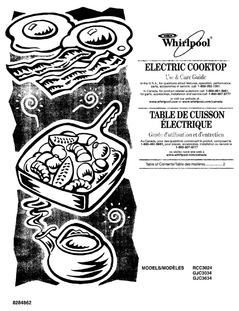 Whirlpool GJC3634HB4 Use & care guide