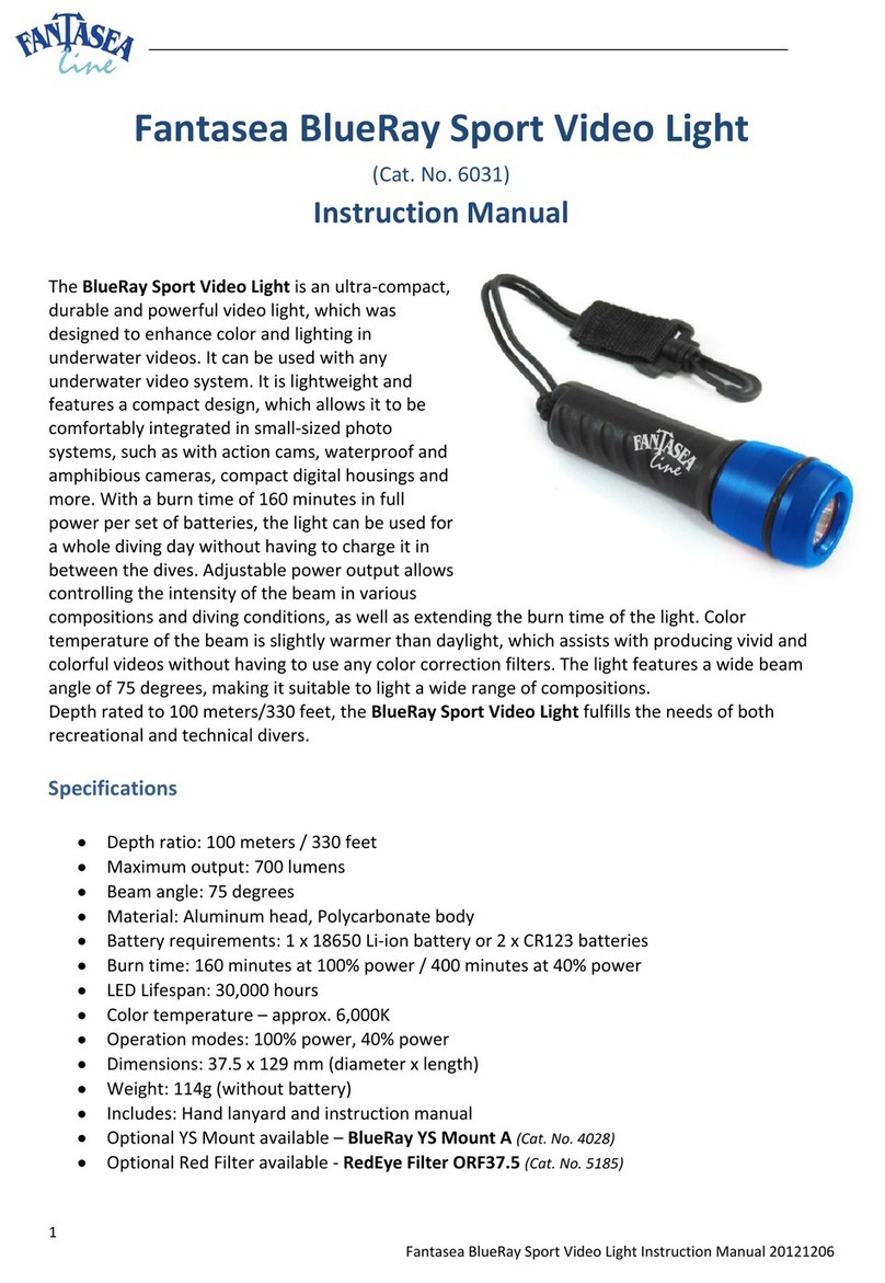 Fantasea BlueRay Sport instruction manual