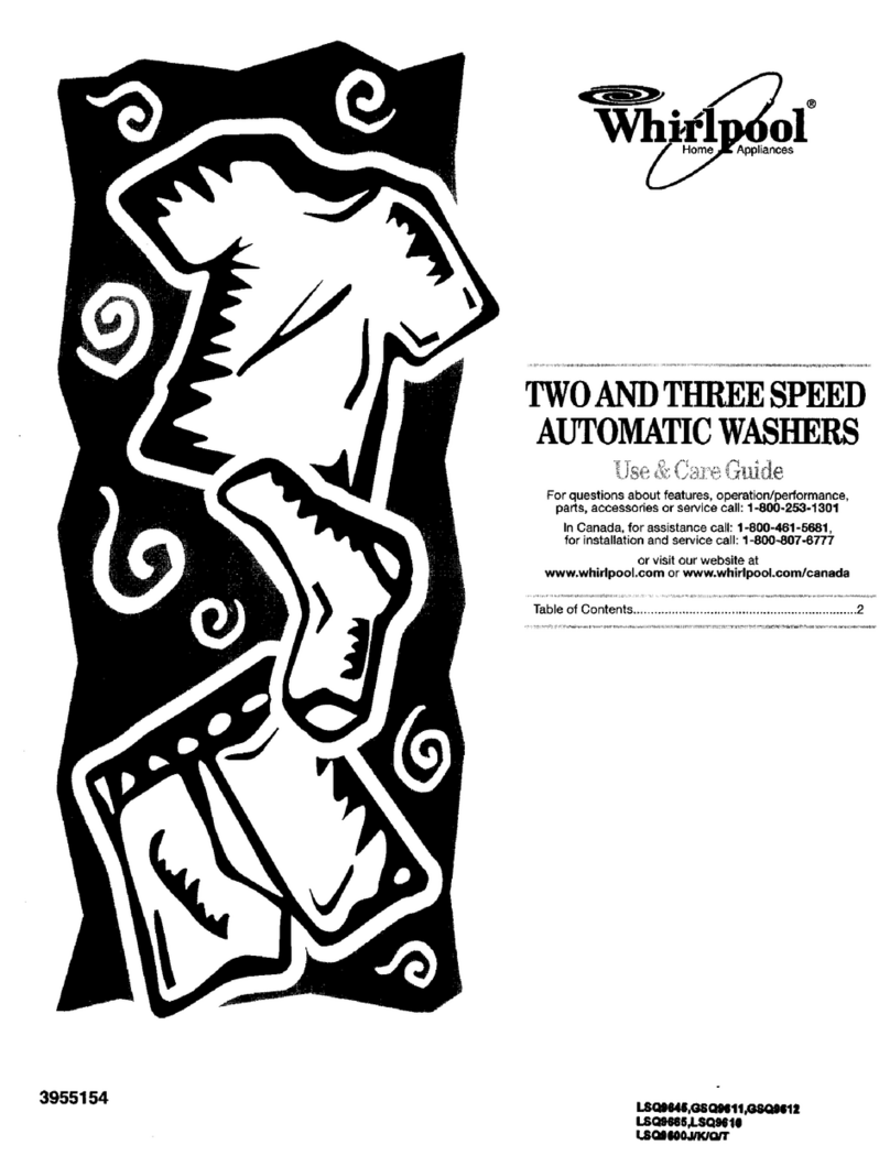 Whirlpool GSQ9611 Use & care guide
