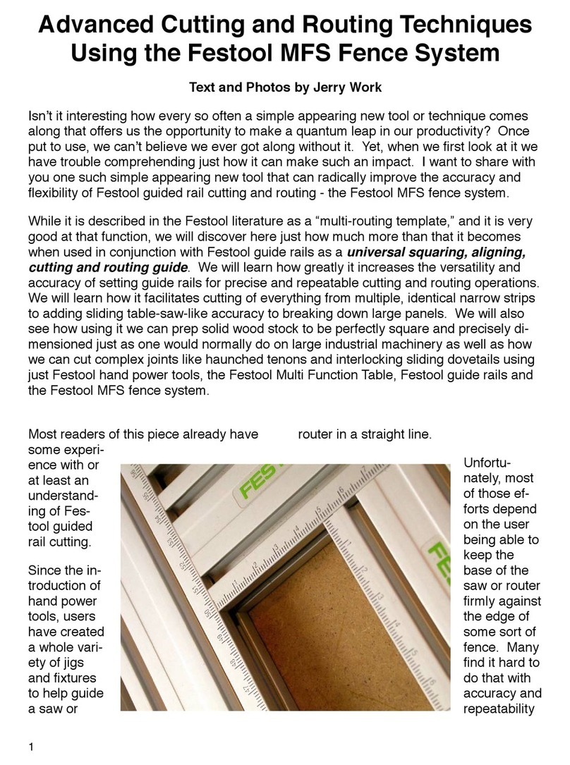 Festool MFS Fence System User manual