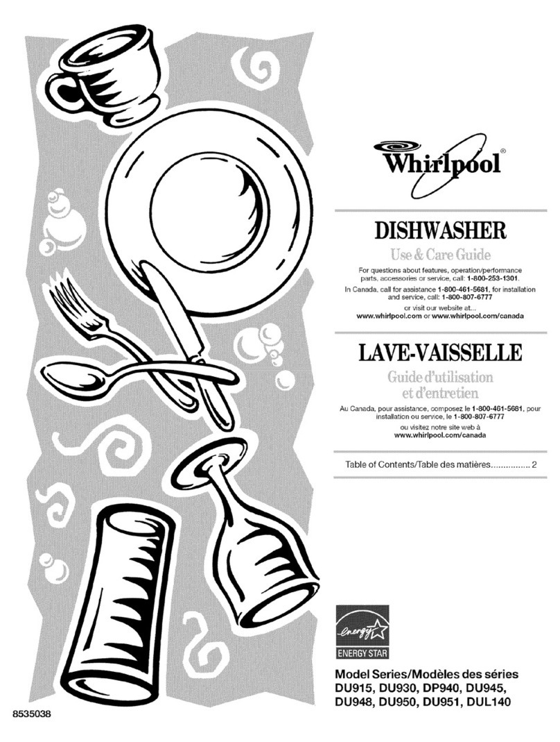 Whirlpool DU948PWPB0 Use & care guide