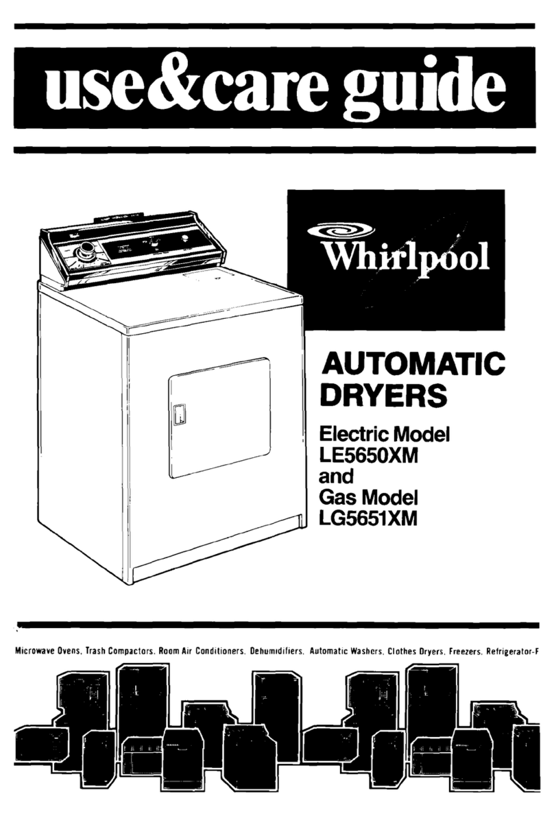 Whirlpool LE5650XMW1 Use & care guide