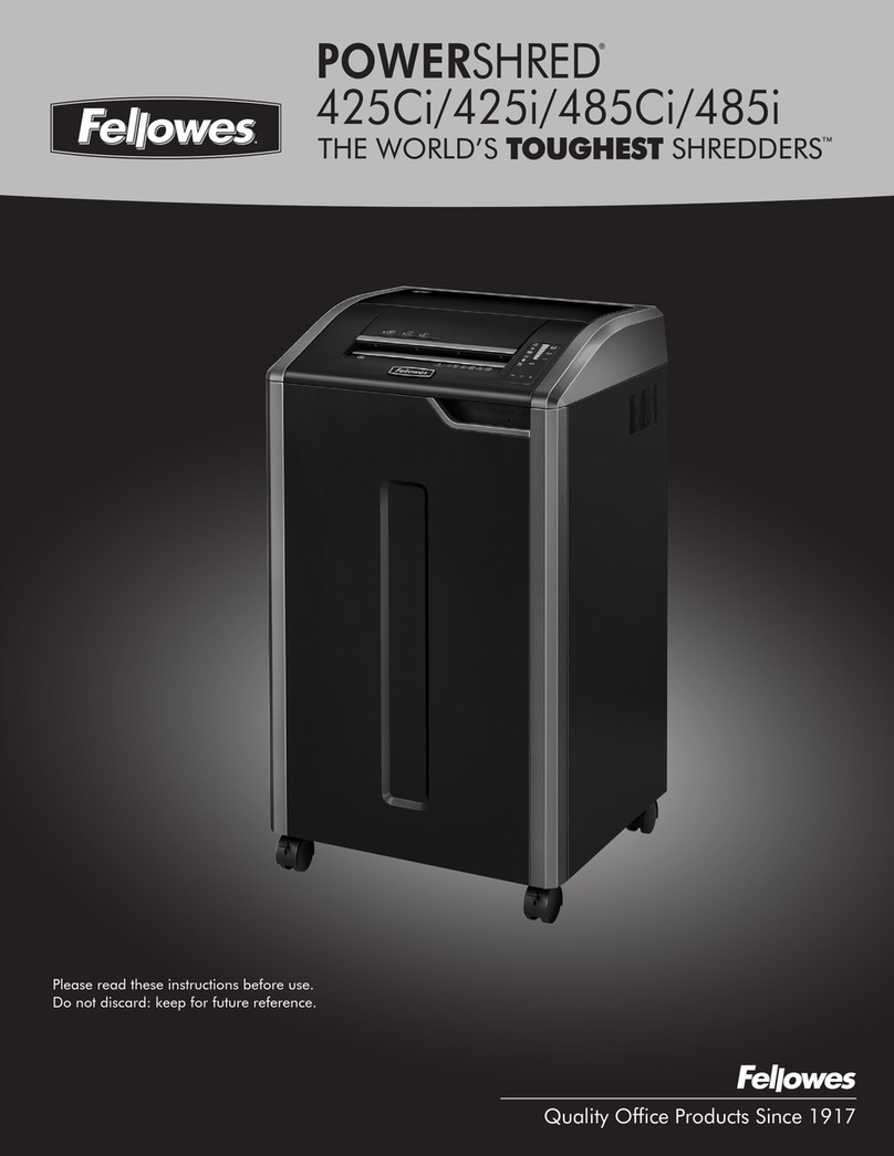 Fellowes POWERSHRED 425Ci instructions