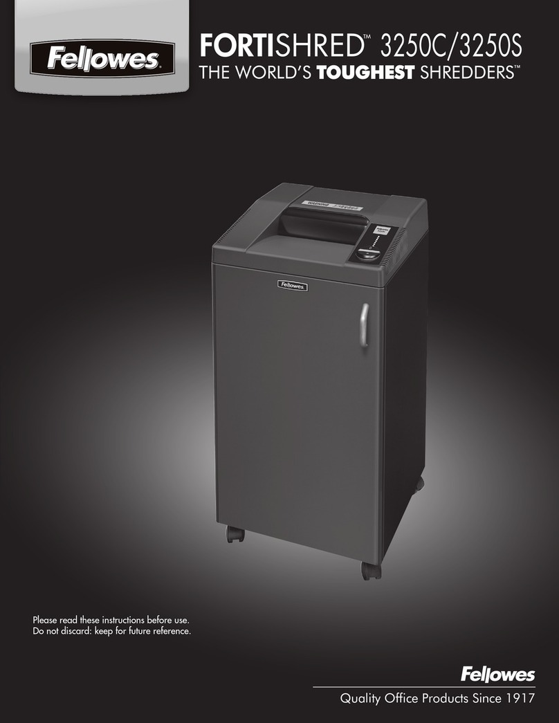 Fellowes FORTISHRED 3250C instructions