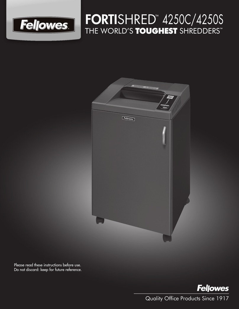 Fellowes FORTISHRED 4250C instructions
