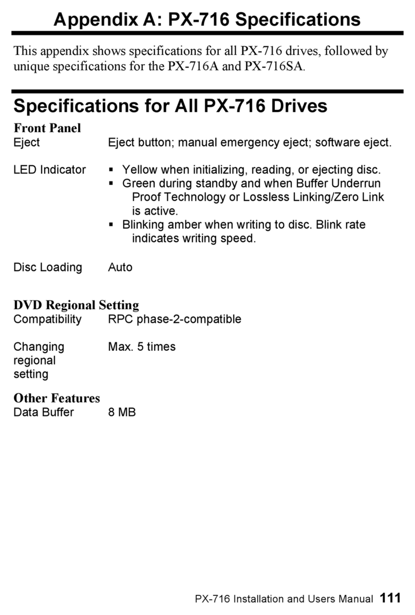 Primera PX-716 Appendix