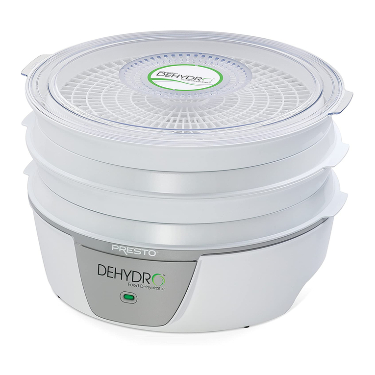 Presto Dehydro Digital Electric Food Dehydrator instructions