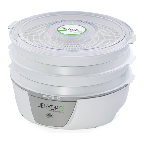 Presto Dehydro Digital Electric Food Dehydrator instructions