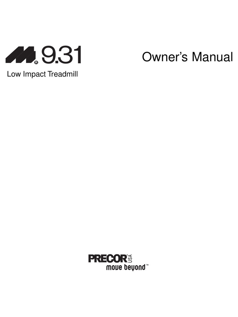 Precor 9.31 User manual Precor 9.31 User manual