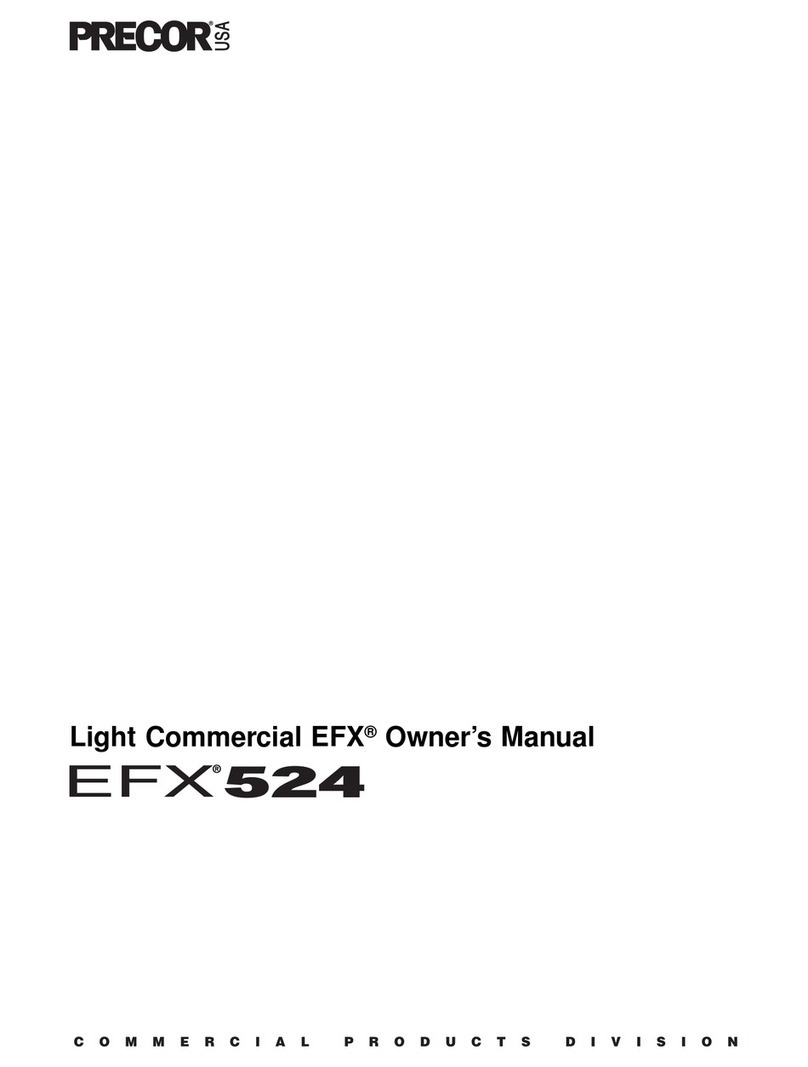Precor EFX524 User manual