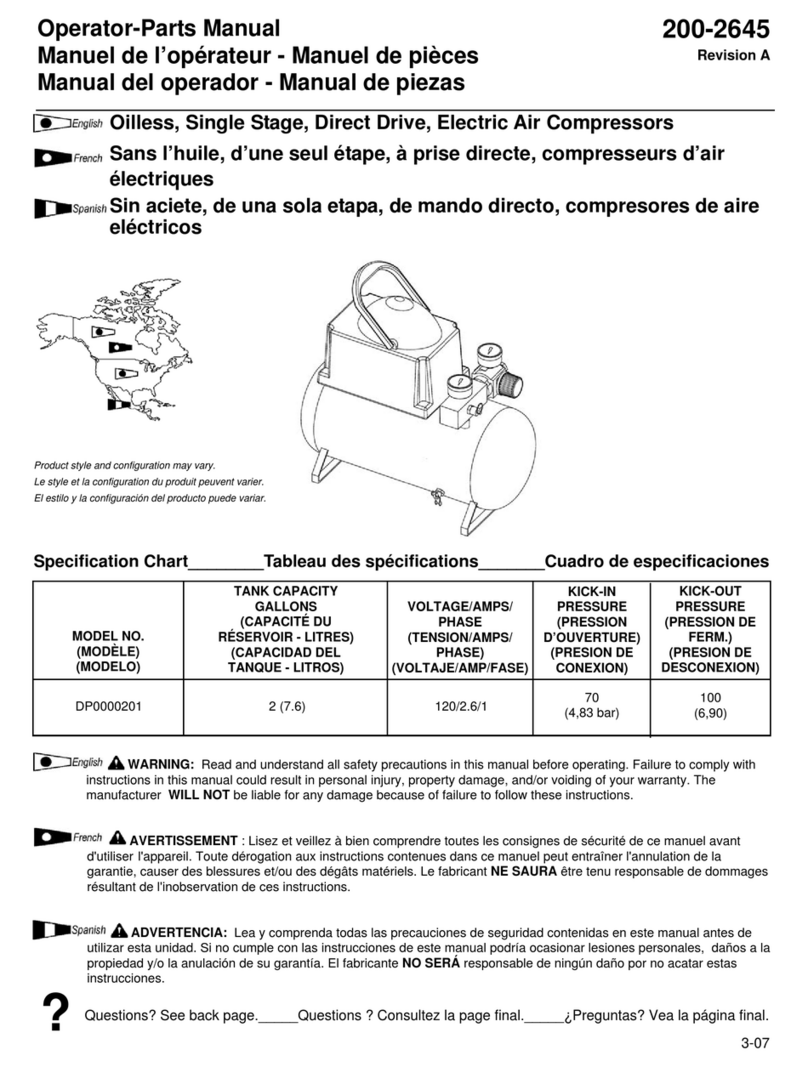 Powermate 200-2645 Operator's & parts manual Powermate 200-2645 Operator's & parts manual