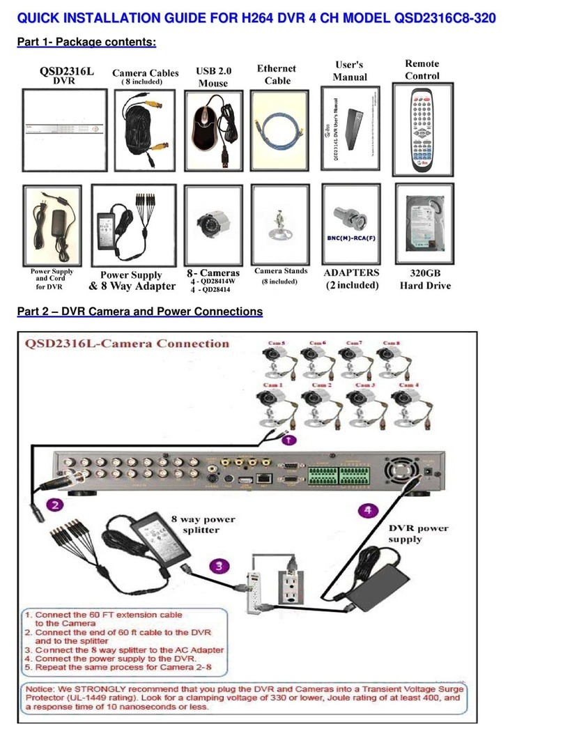 Q-See QSD2316L Quick installation guide
