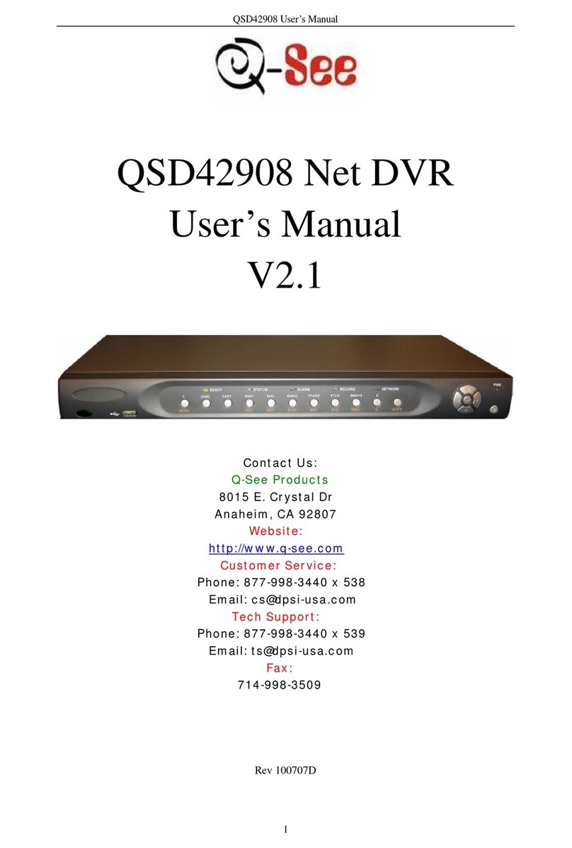 Q-See QSD42908 Net user manual