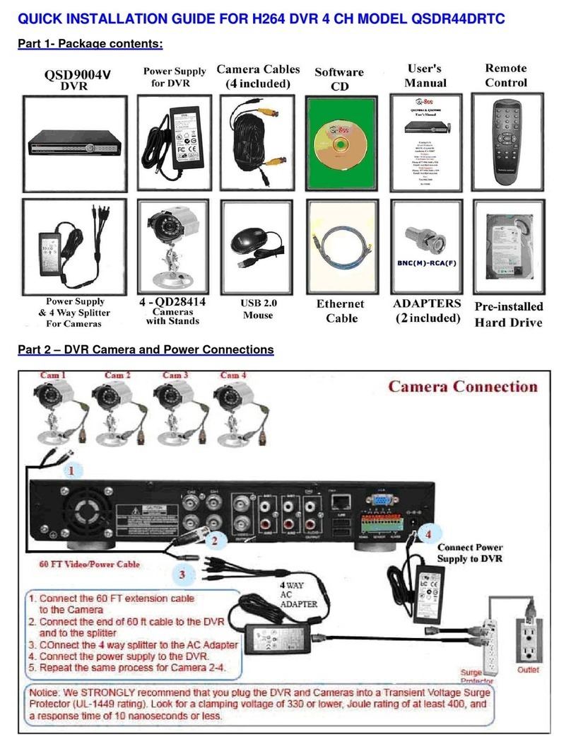 Q-See QSDR44DRTC Quick installation guide