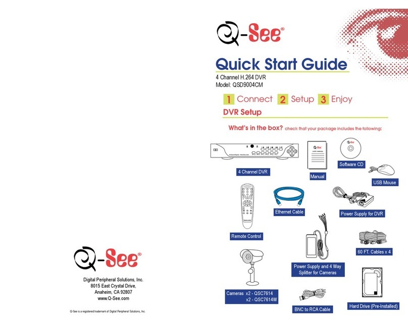 Q-See QSD9004CM quick start guide