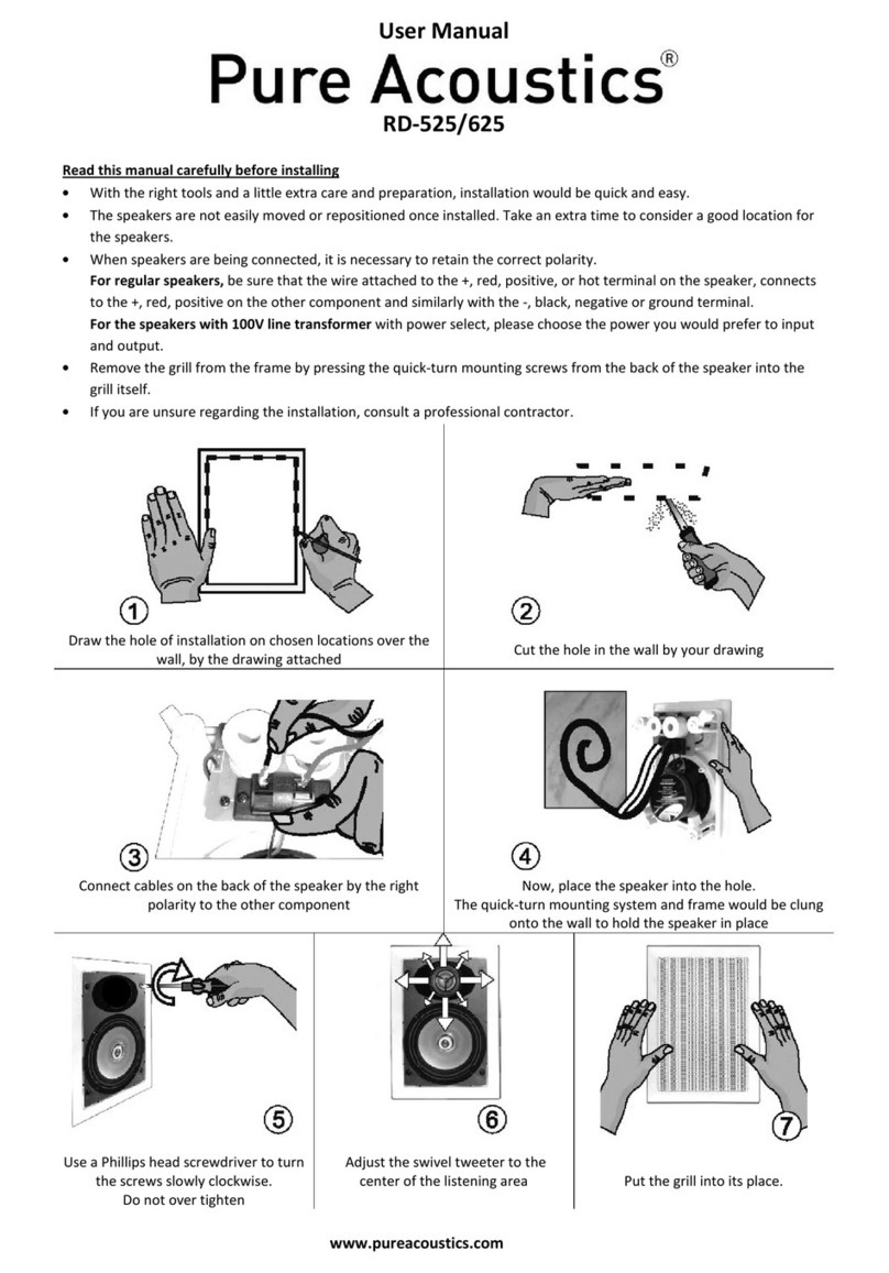 Pure Acoustics RD-525 user manual