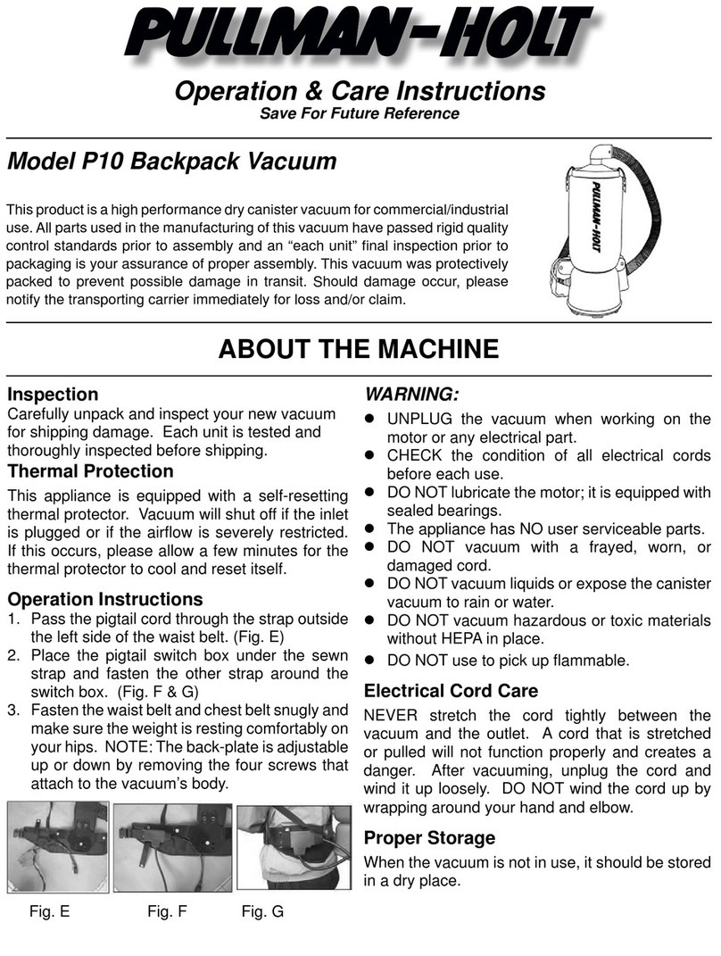 Pullman Holt P10 Backpack Installation guide Pullman Holt P10 Backpack Installation guide