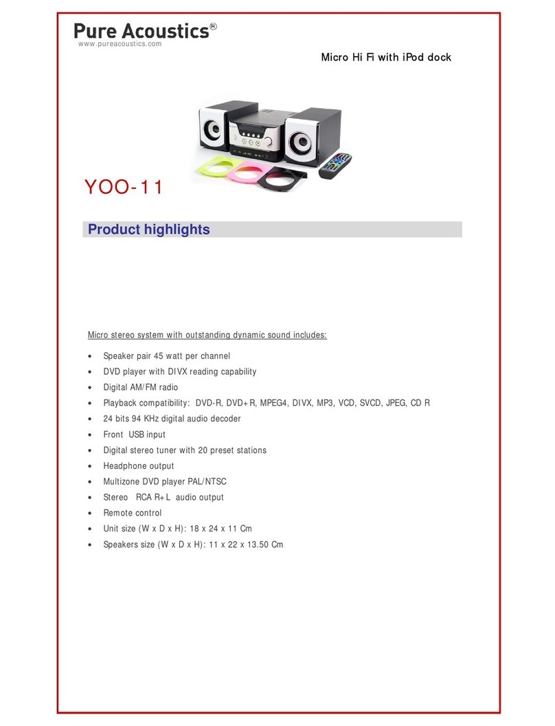 Pure Acoustics YOO-11 specification