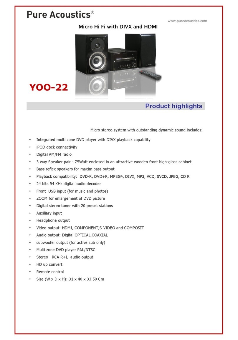 Pure Acoustics YOO-22 specification