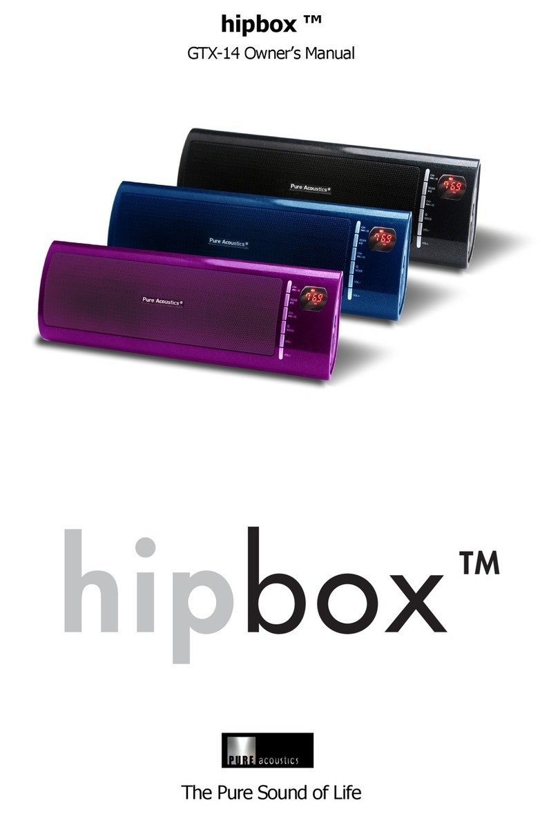 Pure Acoustics hipbox GTX-14 owner's manual