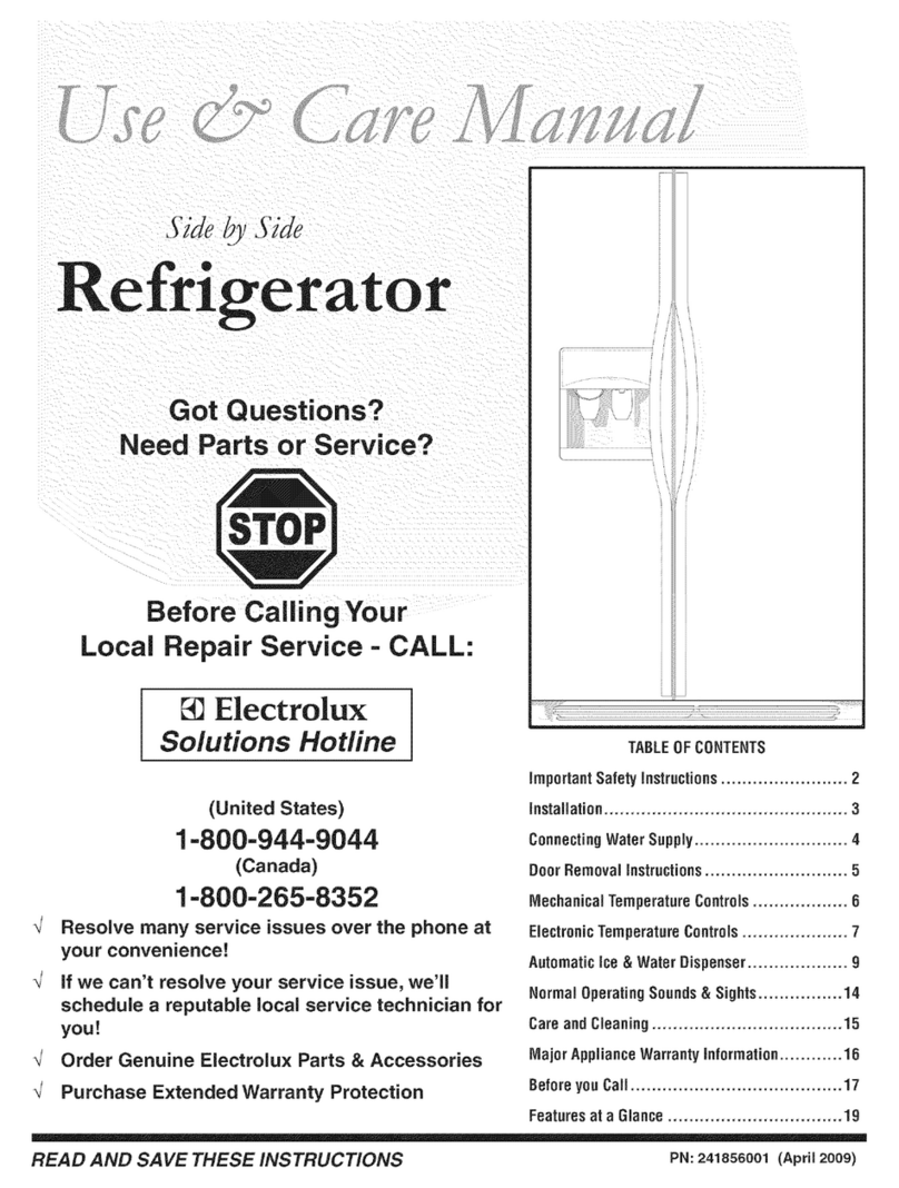 Electrolux WRS26MR4JW6 Use & care manual