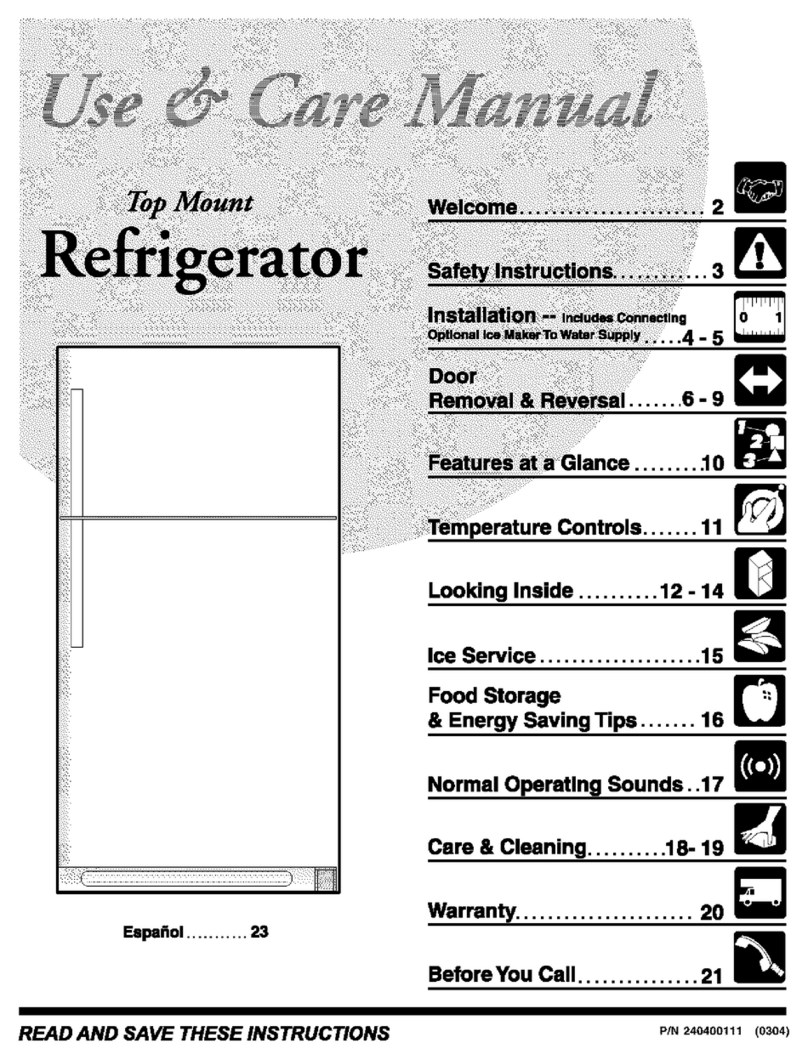 Electrolux WRT21MG3AW6 User manual