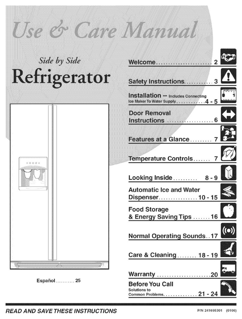 Electrolux WRS26MF5AQK User manual