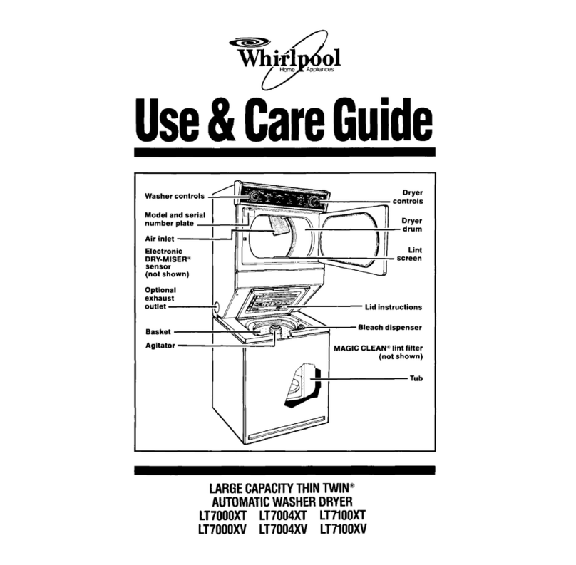 Whirlpool LT7000XTF0 Use & care guide