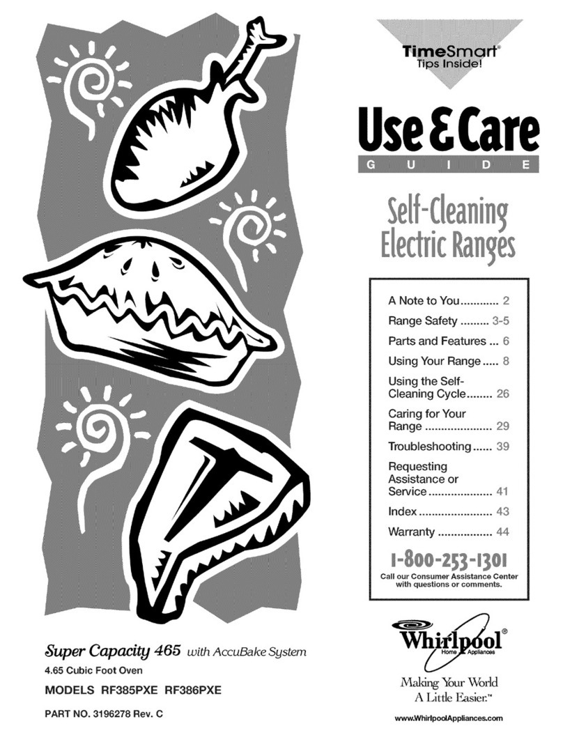 Whirlpool RF386PXEW0 Use & care guide