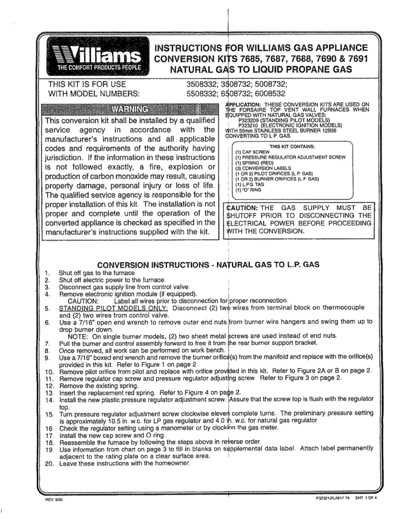 Williams 7691 User manual