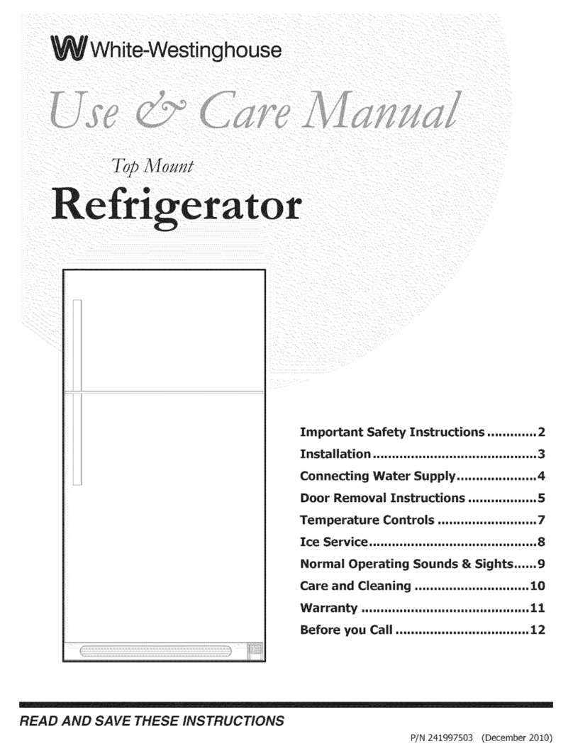 White-Westinghouse WWTR1802KW6 User manual