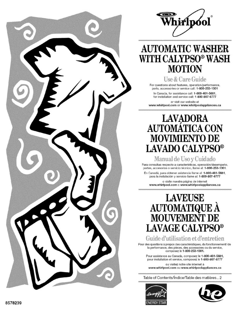 Whirlpool GVW9959KT3 Use & care guide